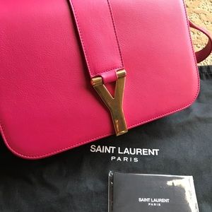 NWT Saint Laurent YSL SAC Ligne Y Shoulder Bag